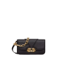 VLOGO O'CLOCK SMALL NAPPA LEATHER SHOULDER BAG WITH CHAIN