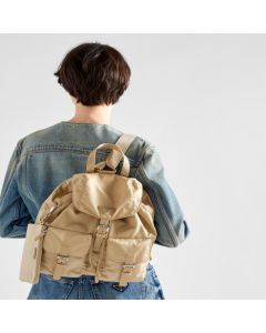 Re-Nylon medium backpack with pouch